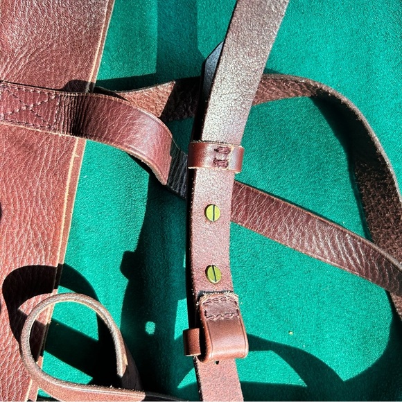 Madewell Rich Brown Leather Tote - Picture 8 of 12